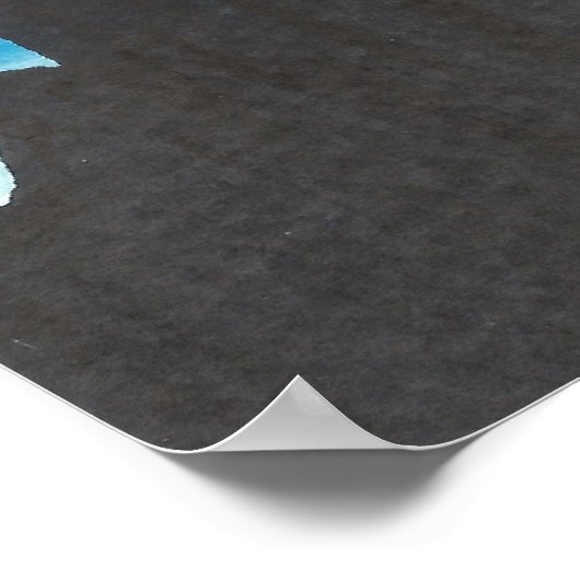 Blue Green Sky Poster (Ecke)