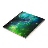 Blue Green Space Stars Galaxy Fliese (Seite)