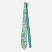 Blue Green Spirals Krawatte (Vorderseite)