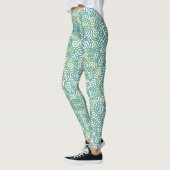 Blue Green Spirals Leggings (Links)