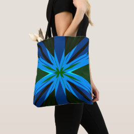 Blue Green Star Sternexplosion Winter Weihnachten  Tasche