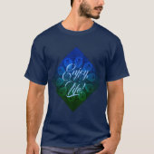 Blue Green Sternexplosion genießt Life Design T-Shirt (Vorderseite)