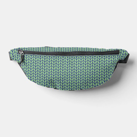 BLUE GREEN STRICK Fanny Pack Bauchtasche (Ablage )
