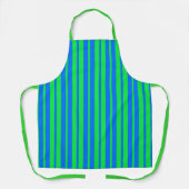 Blue Green Stylish Stripes Pattern Design  Schürze (Vorderseite)