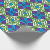 Blue Green Sunset Geschenkpapier (Ecke)