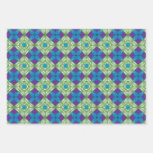 Blue Green Sunset Geschenkpapier Set (Vorderseite 3)