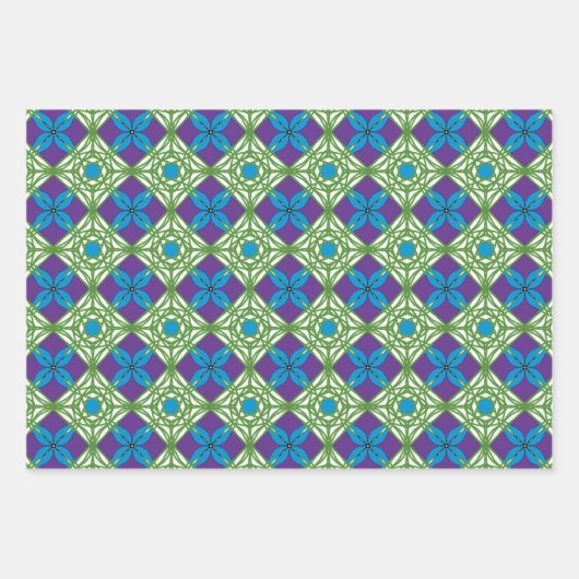 Blue Green Sunset Geschenkpapier Set (Vorderseite 2)