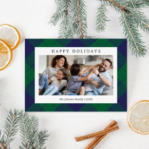 Blue Green Tartan Foto Weihnachten