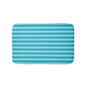 Blue Green, Teal Bath Mat Stripes Badematte (Vorderseite)