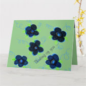 Blue Green Thinking Your Card Karte (Gelbe Blume)