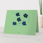 Blue Green Thinking Your Card Karte (Rückseite)