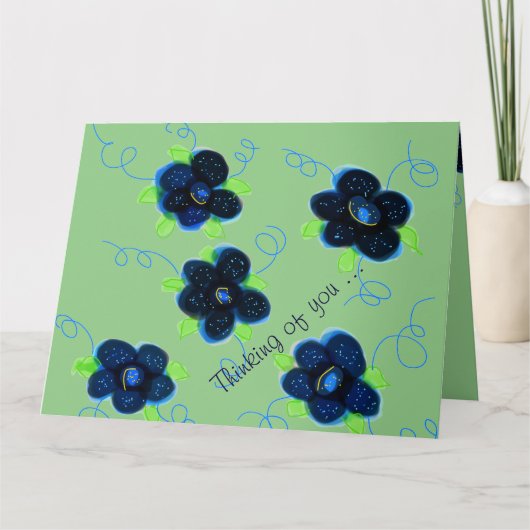 Blue Green Thinking Your Card Karte (Vorderseite)