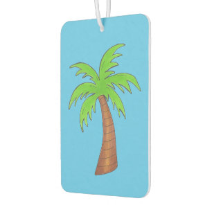 Blue Green Tropical Island Beach Palm Tree Autolufterfrischer
