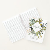 Blue & Green Tropical Wedding Planner Notebook Notizblock (Innenseite)