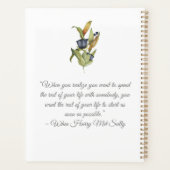 Blue & Green Tropical Wedding Planner Notebook Planer (Rückseite)