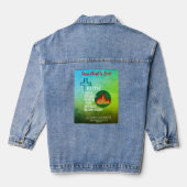 Blue & Green Truth wird Denim Jacket Stand halten Jeansjacke (Rückseite)