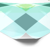 Blue Green Twinkle Little Star Baby Kinderzimmer Poster (Ecke)