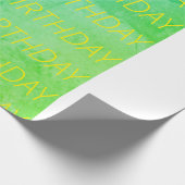 Blue/green tye-dye Wrapping Paper Geschenkpapier (Ecke)