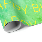 Blue/green tye-dye Wrapping Paper Geschenkpapier (Rolleneckpunkt)