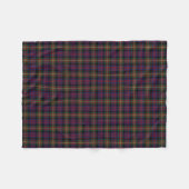 Blue, Green und Black Carnegie Clan Tartan Fleecedecke (Vorderseite (Horizontal))
