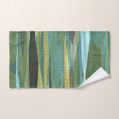 Blue Green und Grau Moderne Kunst Badhandtuch Set (Handtuch)