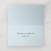 Blue Green und Lila Crystals Place Name Card Platzkarte (Innenseite Aufgefaltet)