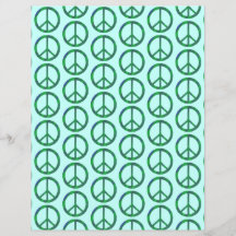 Blue Green verbindet Friedenszeichen, Scrapbook Pa