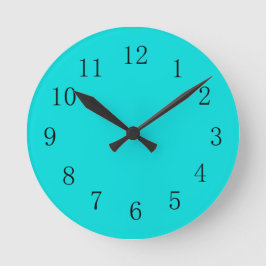 Blue Green Wall Clock Runde Wanduhr