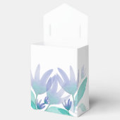 Blue Green Watercolor Blume Geschenkschachtel (Geöffnet)