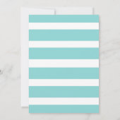 Blue Green Watercolor Cactus Wedding Invitation Einladung (Rückseite)