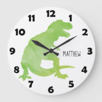 Blue Green Watercolor Dinosaurier Personalisiert K