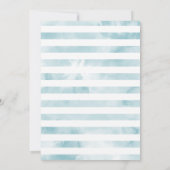 Blue Green Watercolor Ice Cream Baby Dusche Dankeskarte (Rückseite)