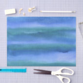 Blue Green Watercolor Seidenpapier (Handwerk)