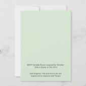 Blue & Green Watercolor Teddy Bear Baby Shower (Rückseite)