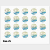 Blue Green Wedding / Dusche Danke, dass du Sticker (Blatt)