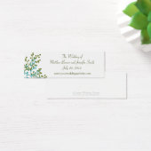 Blue & Green Wedding Website Information Cards (Schreibtisch)
