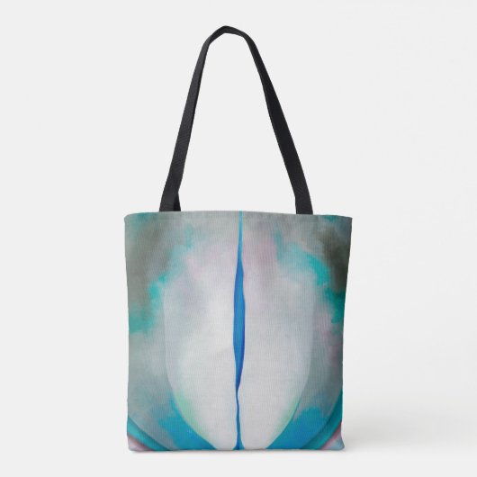 Blue Green White Art von Georgia O'Keeffe Tasche (Rückseite)