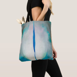Blue Green White Art von Georgia O'Keeffe Tasche