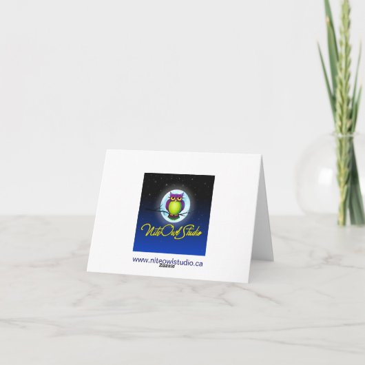 Blue Green White Floral Dankeschön Card Dankeskarte (Rückseite)