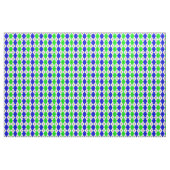 Blue Green White Raute Diamond Design Stoff (Yard (91,4 cm))