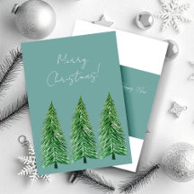 Blue Green Winter Holiday Country Beauty
