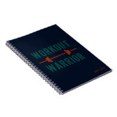 Blue Green Workout Warrior Fitness Journal Notizblock (Rechte Seite)