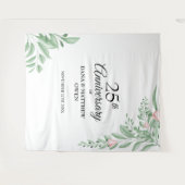 Blue Greenery 25-jähriges Foto Hintergrund Wandteppich (Vorderseite (Horizontal))