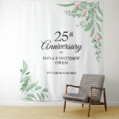 Blue Greenery 25-jähriges Foto Hintergrund Wandteppich (Beispiel)