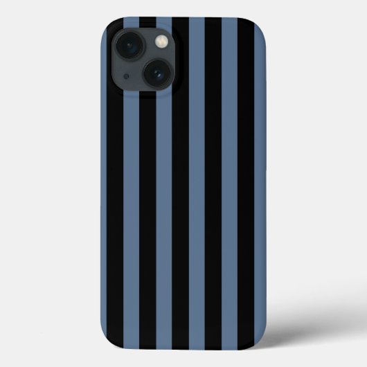 Blue grey and black stripes Case-Mate iPhone case (Rückseite)