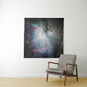 Blue, grey, and purple nebula wandteppich (Beispiel (Horizontal))