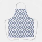 Blue grey and white diamond pattern schürze (Vorderseite)