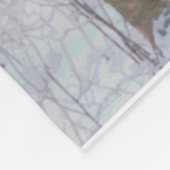 Blue Grey Blue Jay Bird Forest Trees Art Fleecedecke (Ecke)