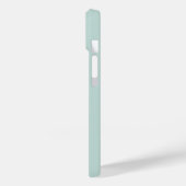Blue Grey Elegant Calligraphy Script Name Case- Case-Mate iPhone Hülle (Rückseite / Links)