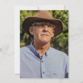 Blue Grey Photo Celebration of Life Einladung (Rückseite)